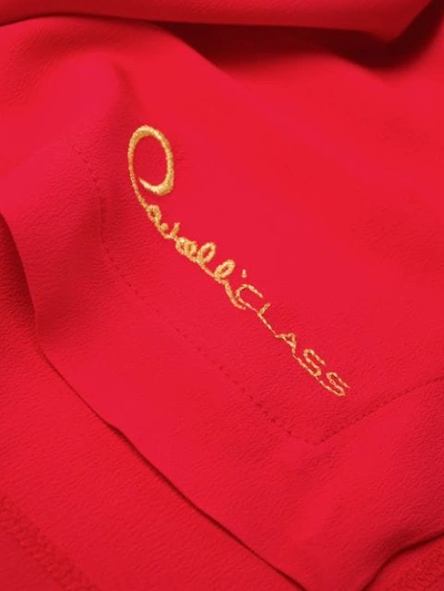 CAVALLI CLASS LOGO刺绣T恤 - 红色