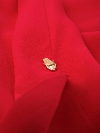 CAVALLI CLASS LOGO刺绣T恤 - 红色