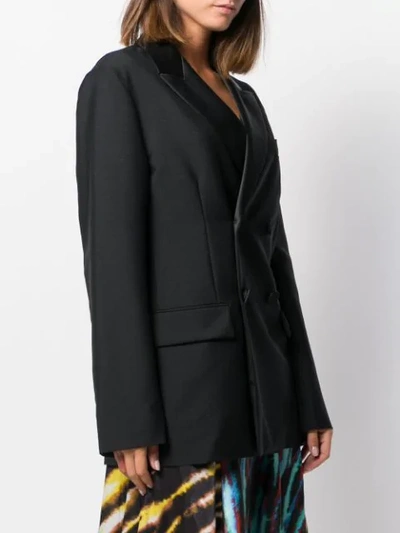 Shop Lanvin Tailored Double-breasted Blazer In Black