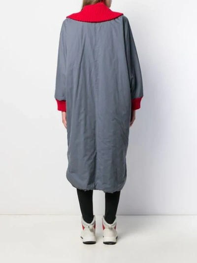 Shop A.n.g.e.l.o. Vintage Cult 1980s Oversized Trench Coat In Grey