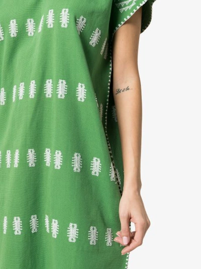 Shop Pippa Holt Besticktes Kaftankleid In Green