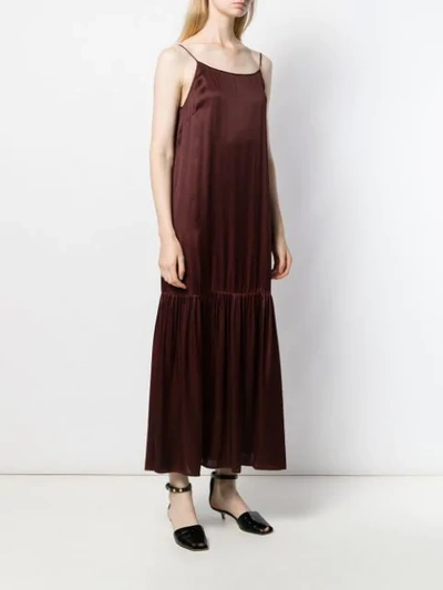 Shop Uma Wang Maxi Slip Dress In Red