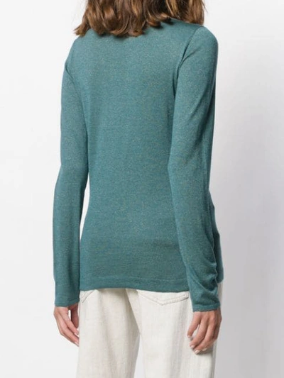 Shop Brunello Cucinelli Fein Gestrickter Pullover In C9309 Green