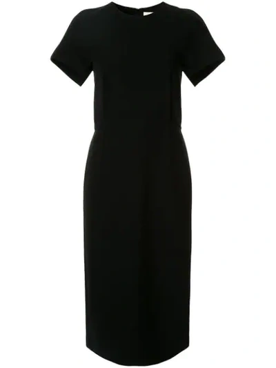 Shop Dion Lee Cap Sleeve Midi Dress In Black