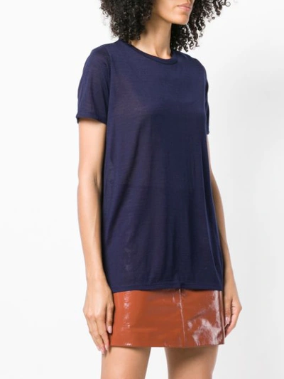 Shop Allude Short-sleeved T-shirt - Blue