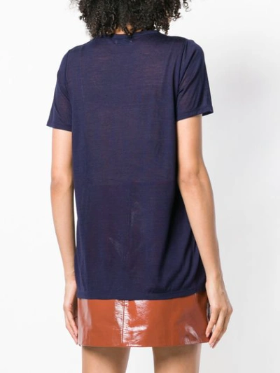 Shop Allude Short-sleeved T-shirt - Blue