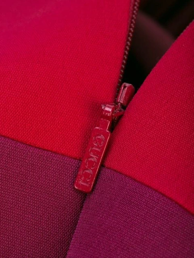 Shop Gucci Layered Cape Dress In Red