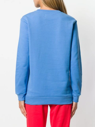 Shop Ck Jeans Calvin Klein Jeans Logo Print Sweatshirt - Blue