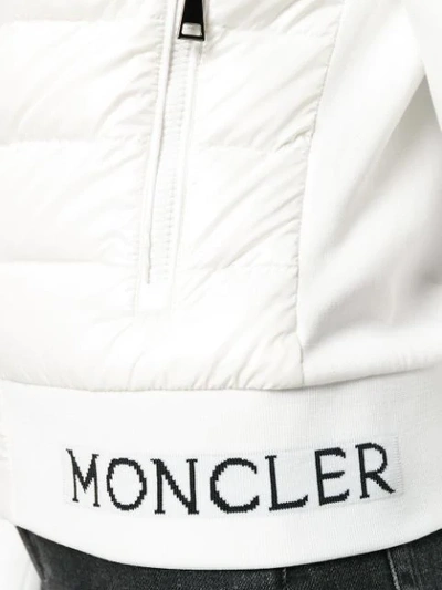 Shop Moncler Padded Panels Jacket In White