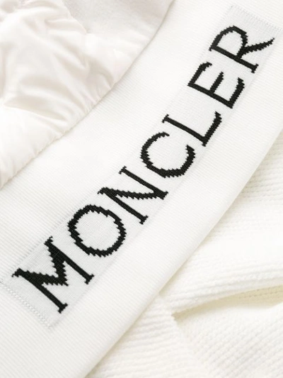 Shop Moncler Padded Panels Jacket In White