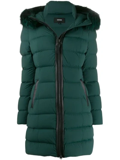 Shop Mackage Hooded Puffer Jacket In Green