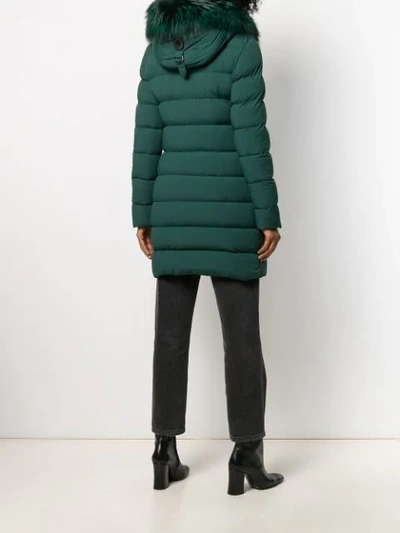 Shop Mackage Hooded Puffer Jacket In Green