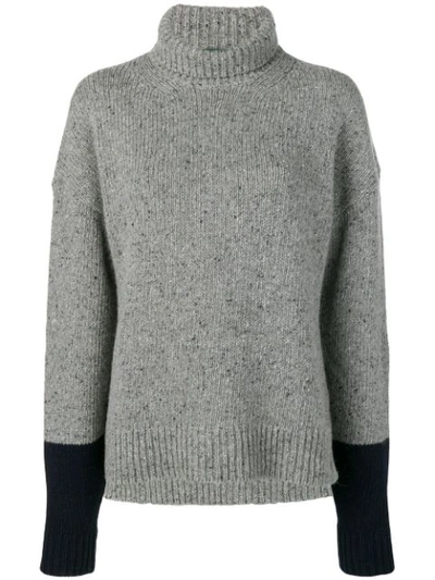 Shop Alexa Chung Knitted Sweater In Grey