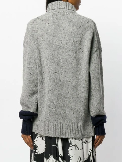 Shop Alexa Chung Knitted Sweater In Grey