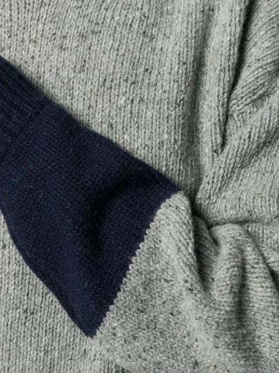 Shop Alexa Chung Knitted Sweater In Grey