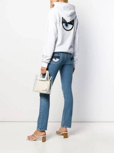 Shop Chiara Ferragni Logo Hoody In White