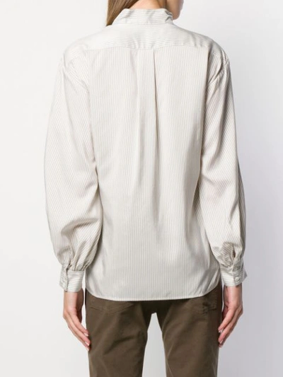 Shop Nili Lotan Joey Blouse In Neutrals