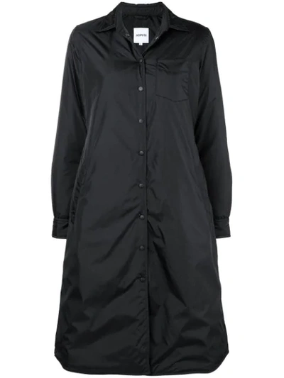 Shop Aspesi Padded Coat In Black