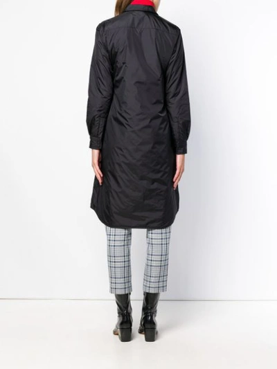 Shop Aspesi Padded Coat In Black