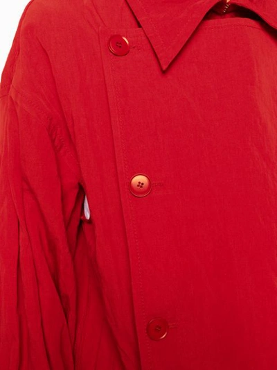 Shop Ports 1961 Oversized Trench Coat - Red