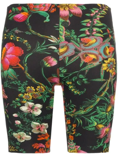 Shop Paco Rabanne Floral Print Cycling Shorts In V012 Beverly Hills 