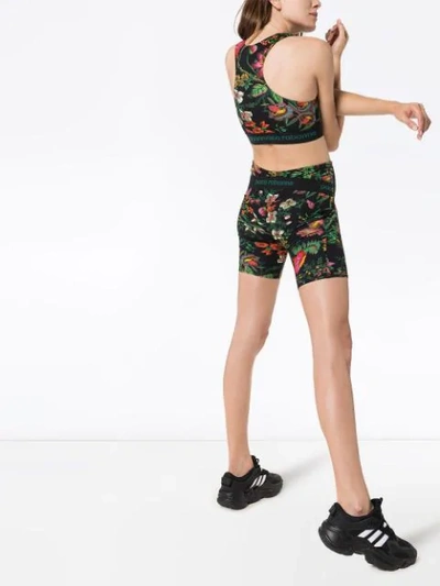 Shop Rabanne Floral Print Cycling Shorts In V012 Beverly Hills 