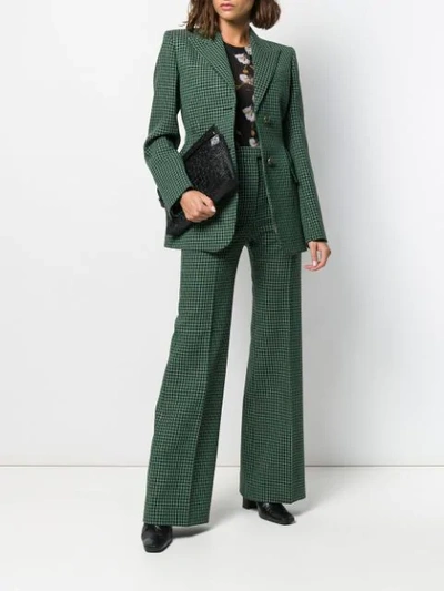 Shop Givenchy Hose Mit Gittermuster In Green