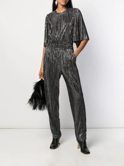 IRO PLEATED DESIGN JUMPSUIT - 黑色