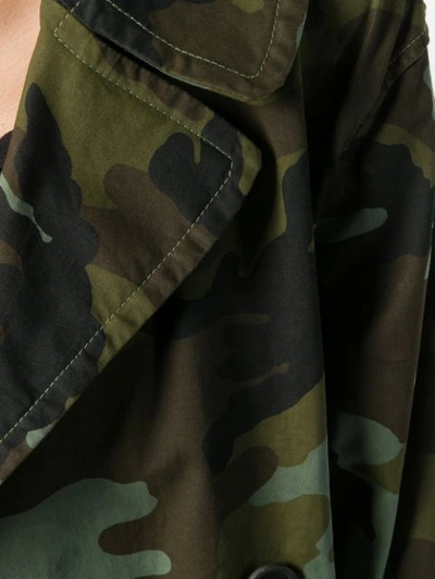 NILI LOTAN CAMOUFLAGE PRINT COAT - 绿色