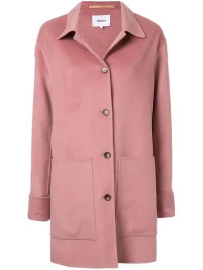 Shop Nanushka Marzy Coat In Pink