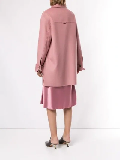 Shop Nanushka Marzy Coat In Pink