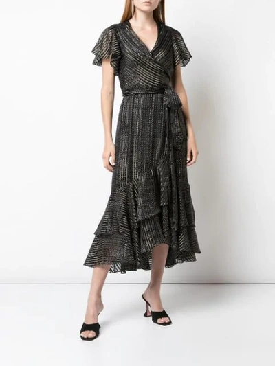 Shop Diane Von Furstenberg Donnie Midi Dress In Black