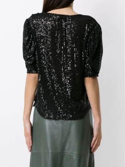 Shop Nk Blow Mary Sequinned Blouse In Black