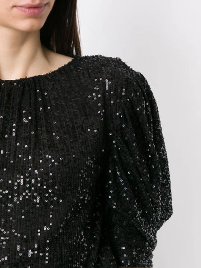 Shop Nk Blow Mary Sequinned Blouse In Black