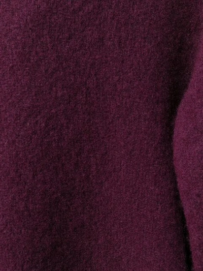 Shop Roberto Collina Knitted Roll Neck Jumper In Purple