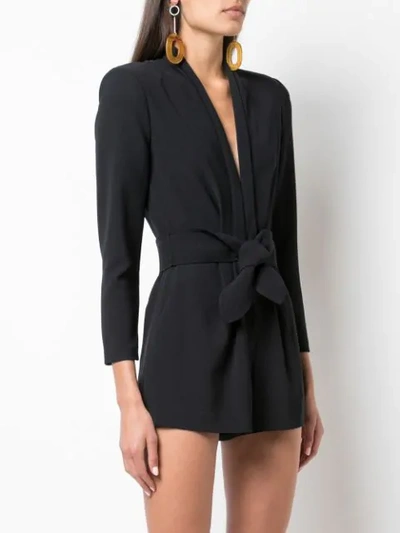 Shop A.l.c Belted Playsuit  In Midnight