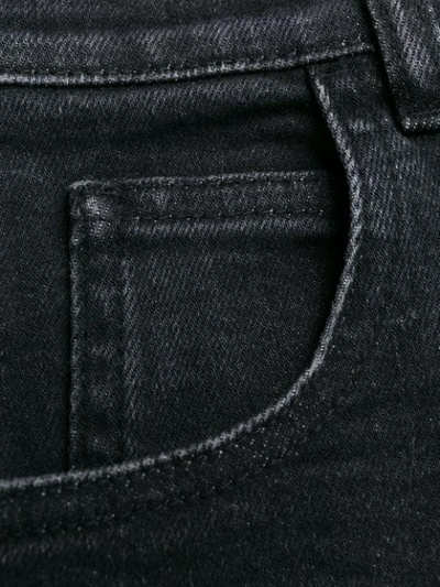 Shop Alessandra Rich High-waisted Diamanté Micro-shorts In Black