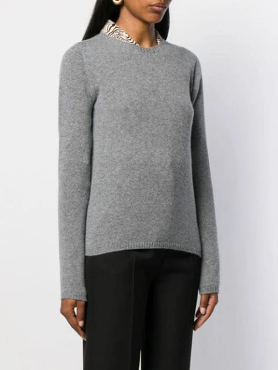 Shop Nuur Klassischer Pullover In Grey