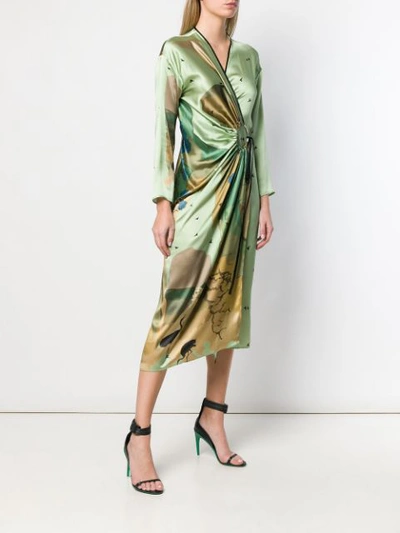 ACT N°1 MIDI WRAP DRESS - 绿色