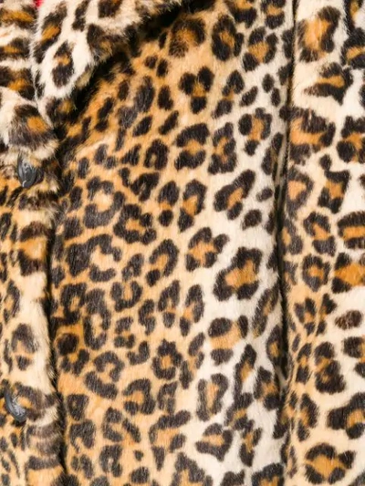 Shop Stand Studio Oversized Leopard Print Coat In Neutrals