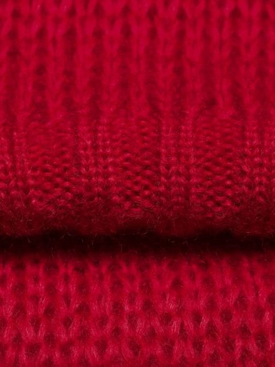Shop Prada Chunky Knit Sweater In Red
