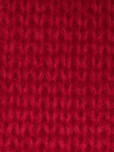 Shop Prada Chunky Knit Sweater In Red