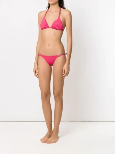 Shop Amir Slama Bikini Mit Rüschen In Pink