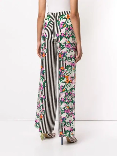 Shop Saloni Wide Leg Trousers In White