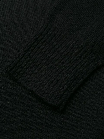 Shop Aragona Rollneck Cashmere Sweater In 101  Black