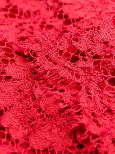 Shop Dolce & Gabbana Sleeveless Lace Top In Red