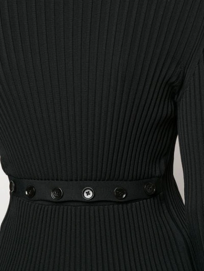 Shop Proenza Schouler Lightweight Ribbed Turtleneck Sweater In Black