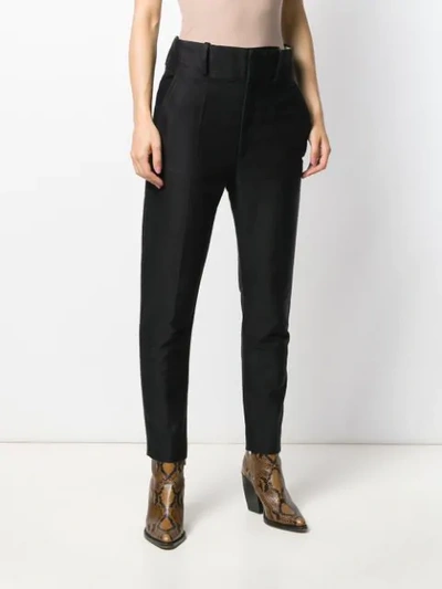 Shop Isabel Marant Étoile Tapered Trousers In Black