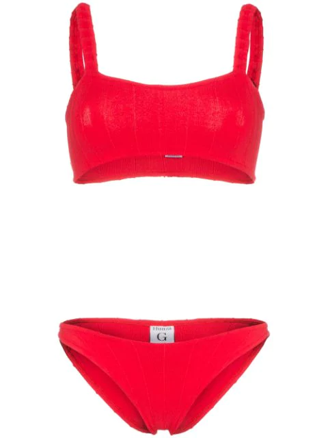 hunza g red bikini