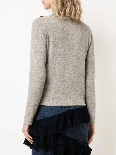 Shop Patbo Embellished Sweater - Brown